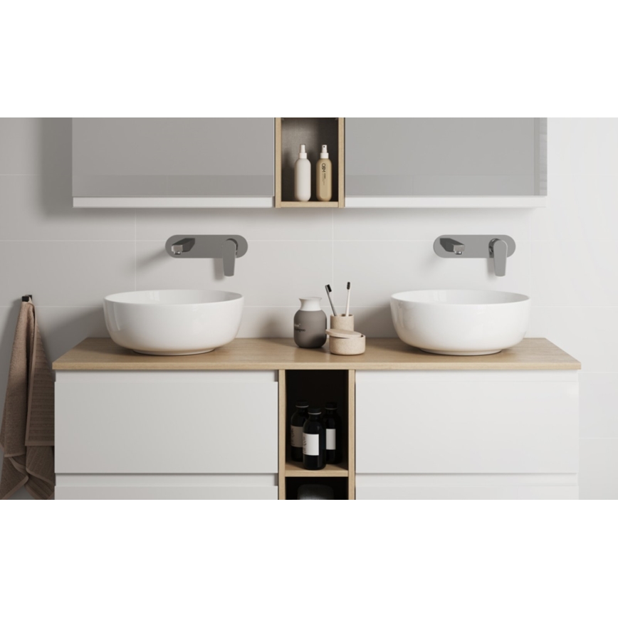 Cersanit K116-048-ECO - Aufsatzwaschbecken MODUO Ø 40 cm, Keramik, glänzend weiß