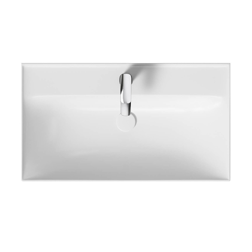 Cersanit K120-010 - Einbauwaschbecken LARGA 46 x 80,5 cm Keramik / hochglänzendes Weiß