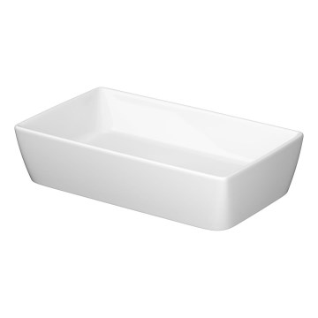 Cersanit K35-047-ECO - Aufsatzwaschbecken CITY 36 x 60 cm Keramik/hochglänzendes Weiß