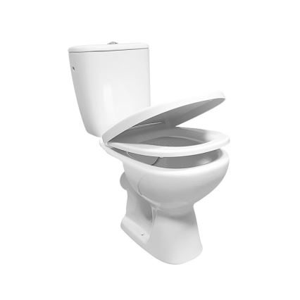 Cersanit K667-052 - Stand-WC mit ARTECO-Sitz, Keramik/weiß