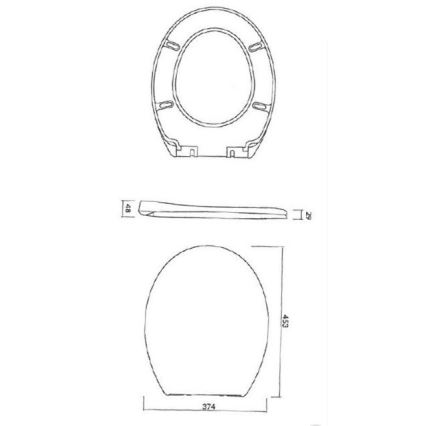 Cersanit K98-0074 - WC-Sitz PRESIDENT SoftClose Weiß
