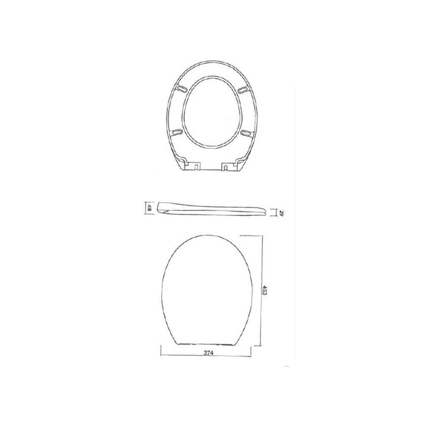 Cersanit K98-0074 - WC-Sitz PRESIDENT SoftClose Weiß