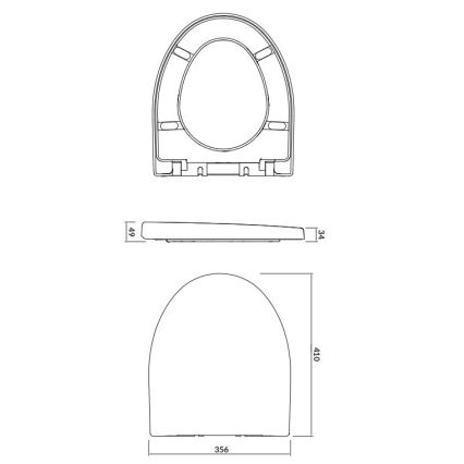 Cersanit K98-0122 - Toilettensitz PARVA SoftClose weiß