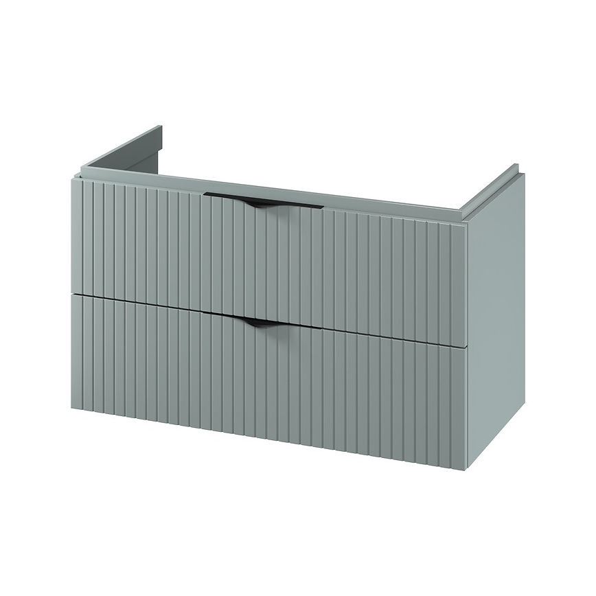 Cersanit S1015-012 - Wandhängender Unterschrank für Waschbecken TIRSO 100x45 cm, Mint