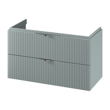Cersanit S1015-012 - Hängender Waschtischunterschrank TIRSO 100x45 cm, Mintgrün