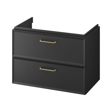 Cersanit S1017-003 - Hängender Unterschrank für Waschbecken MILLE 80x45 cm schwarz
