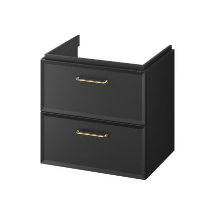 Cersanit S1021-002 - Hängender Unterschrank für Waschbecken MILLE 60x45 cm schwarz