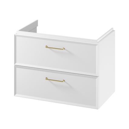 Cersanit S1021-004 - Wandhängender Waschtischunterschrank MILLE 80x45 cm weiß