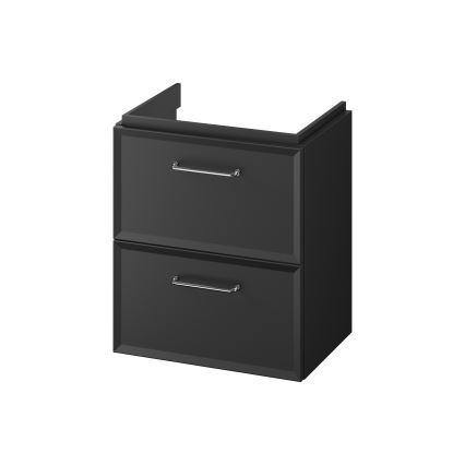 Cersanit S1021-006 - Wandhängender Unterschrank für Waschbecken MILLE SLIM 50x35 cm, schwarz