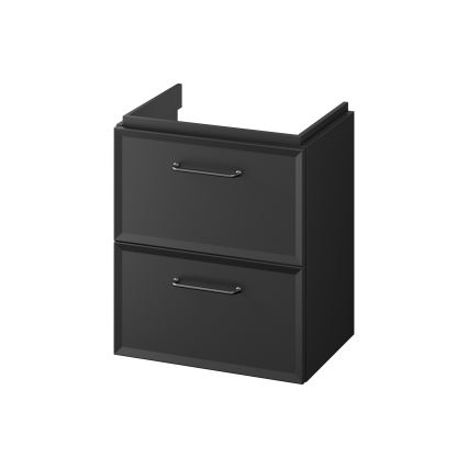 Cersanit S1021-006 - Wandhängender Unterschrank für Waschbecken MILLE SLIM 50x35 cm, schwarz