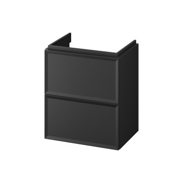 Cersanit S1021-006 - Wandhängender Unterschrank für Waschbecken MILLE SLIM 50x35 cm, schwarz