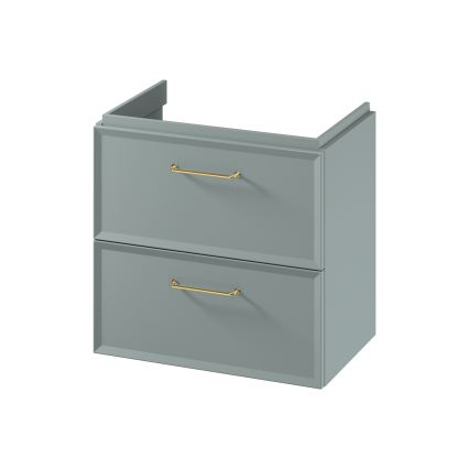 Cersanit S1021-009 - Wandhängender Unterschrank für Waschbecken MILLE SLIM 60x38 cm mintfarben