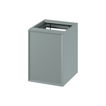 Cersanit S1022-010 - Hängender Badezimmerschrank mit Wäschekorb MILLE 40x55x45 cm mintgrün