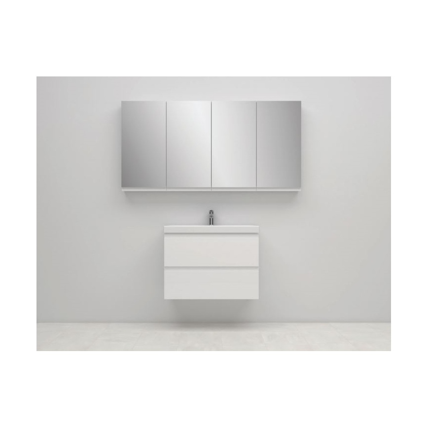 Cersanit S590-030 - Badezimmerspiegel-Schrank MODUO 80x40 cm