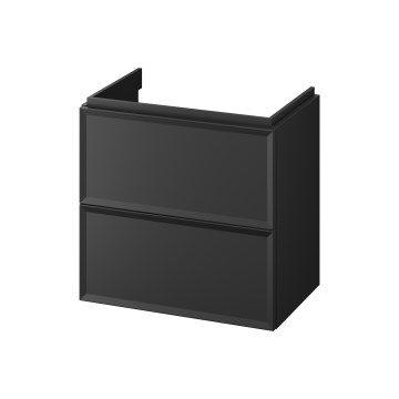Cersanit S590-100 - Hängender Waschtischunterschrank MILLE SLIM 60x38 cm schwarz