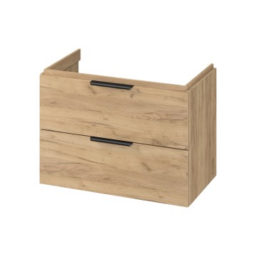 Cersanit S598-047-DSM - Hängender Unterschrank für Waschbecken MALIKA 80x55x45 cm Eiche