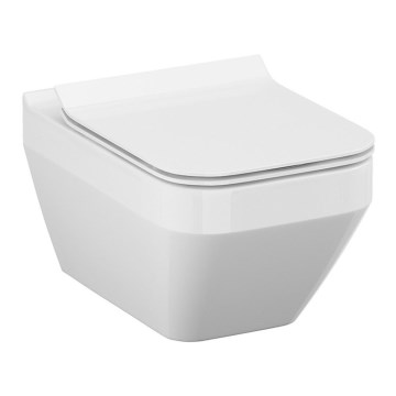 Cersanit S701-213-ECO - Hänge-WC mit WC-Sitz CREA, Keramik/weiß