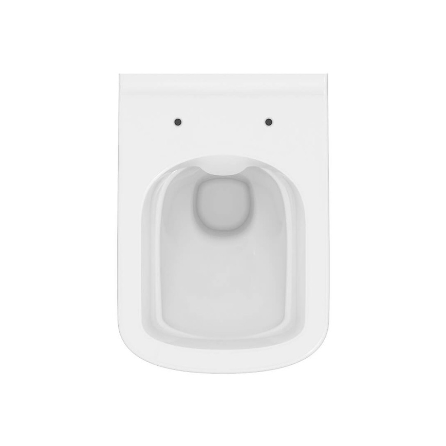 Cersanit S701-405 - Wandhängendes WC mit WC-Sitz CITY SQUARE Keramik/weiß