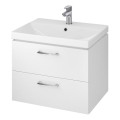 Cersanit S801-142-DSM - Wandhängender Badezimmerschrank mit Waschbecken LARA CITY 60x45 cm weiß