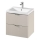 Cersanit S801-541 - hängender Badezimmerschrank mit Waschbecken TIRSO 60x60x45 cm beige