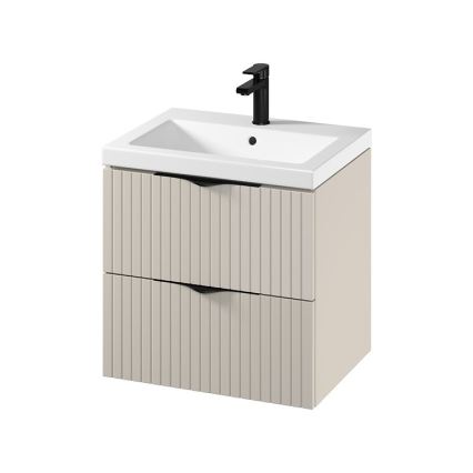 Cersanit S801-541 - Hängender Badezimmerschrank mit Waschtisch TIRSO 60x45 cm beige