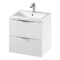 Cersanit S801-545 - Hängender Badezimmerschrank mit Waschbecken TIRSO 60x60x45 cm weiß