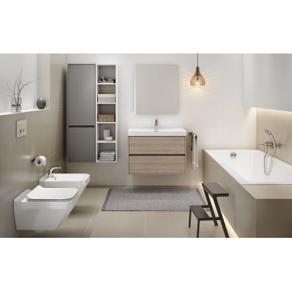 Cersanit S924-008 - Hängender Waschtischunterschrank CREA 60x54x45 cm Eiche