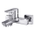 Cersanit S951-006 - Badewannenarmatur MILLE glänzendes Chrom