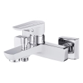 Cersanit S951-008 - Badewannenarmatur MILLE weiß/glänzendes Chrom