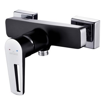 Cersanit S951-034 - Duscharmatur MILLE schwarz/glänzendes Chrom
