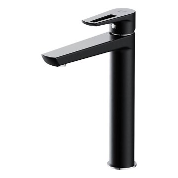 Cersanit S951-356 - Waschbeckenarmatur MILLE 27 cm schwarz + Ablauf