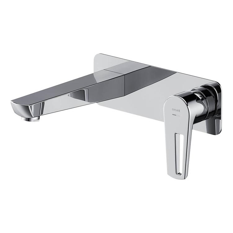 Cersanit S951-357 - Badarmatur für Unterputzinstallation MILLE glänzendes Chrom + Ablauf
