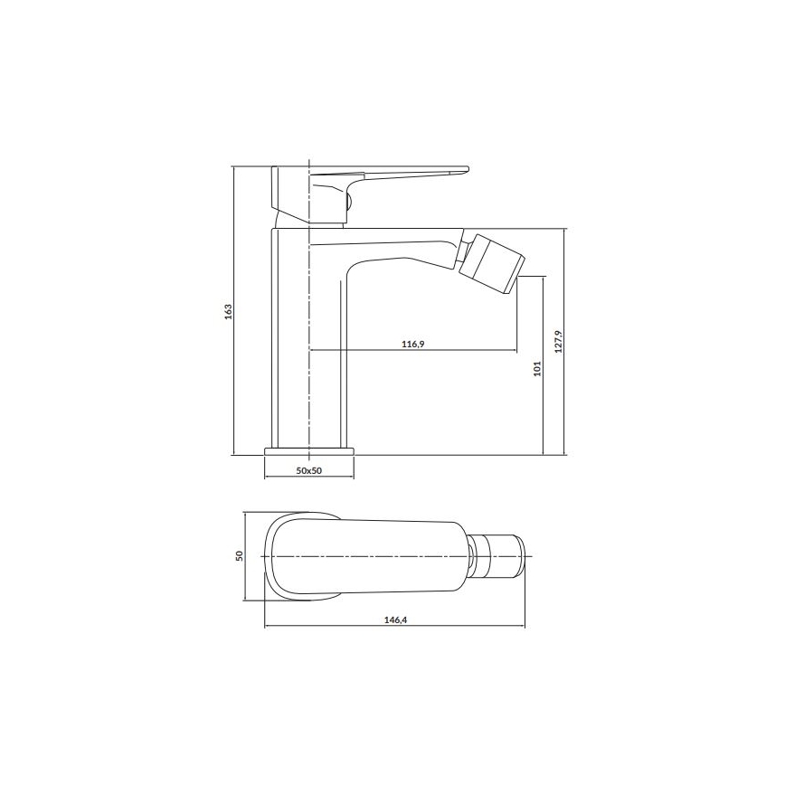 Cersanit S951-381 - Bidetarmatur LARGA golden