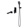 Cersanit S952-044 - Badewannenset mit Unterputzarmatur LARGA in Schwarz