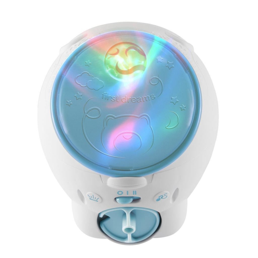 Chicco - Kinderprojektor 2in1 POLAR BEAR 3xAA blau