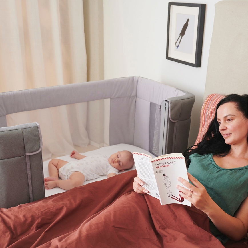 Chicco - Babybett 3in1 3v1 NEXT2ME FOREVER dunkelgrau