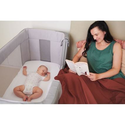 Chicco - Babybett 3in1 3v1 NEXT2ME FOREVER dunkelgrau