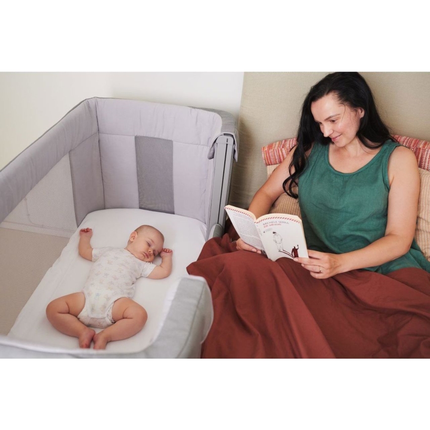 Chicco - Babybett 3in1 3v1 NEXT2ME FOREVER dunkelgrau