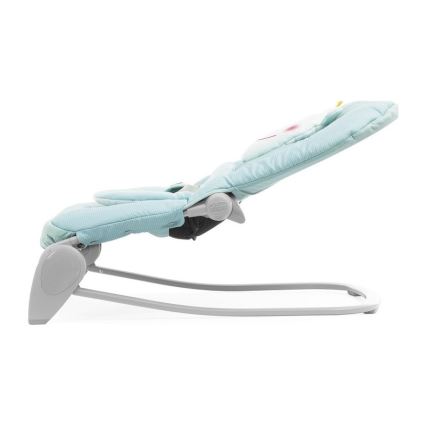 Chicco - Babyliege mit Vibrationsfunktion und Melodie BALLOON Froggy 2xAA + 1xLR20 blau