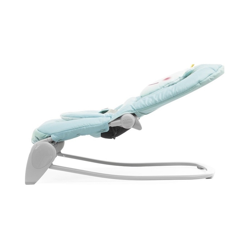 Chicco - Babyliege mit Vibrationsfunktion und Melodie BALLOON Froggy 2xAA + 1xLR20 blau