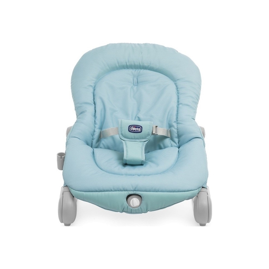 Chicco - Babyliege mit Vibrationsfunktion und Melodie BALLOON Froggy 2xAA + 1xLR20 blau