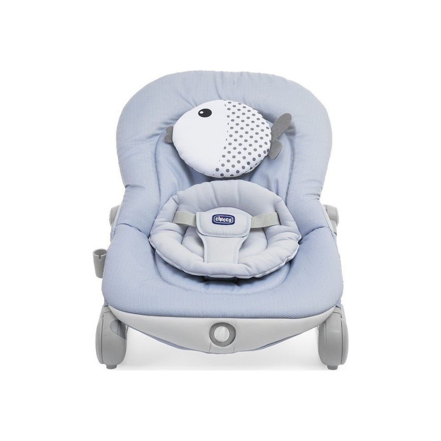 Chicco - Babywippe mit Vibrationsfunktion und Melodie BALLOON Dots 2xAA + 1xLR20 blau