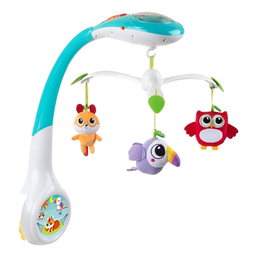 Chicco - Kinderbettchen-Mobile mit Projektor MAGIC FOREST 3xAA