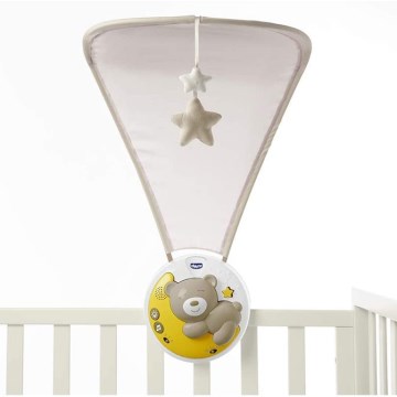 Chicco - Krippenprojektor mit Melodie 3in1 NEXT2MOON grau