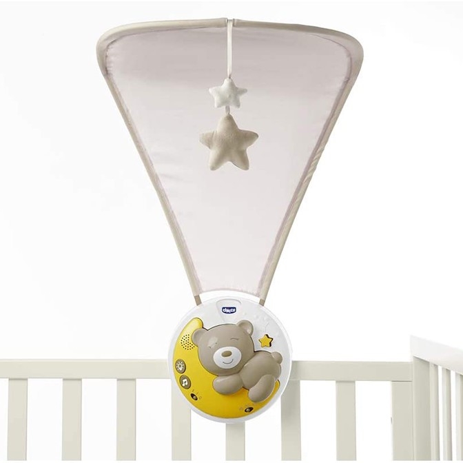 Chicco - Krippenprojektor mit Melodie 3in1 NEXT2MOON grau