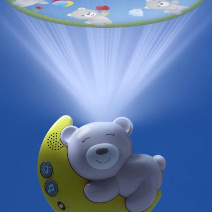 Chicco - Krippenprojektor mit Melodie 3in1 NEXT2MOON grau