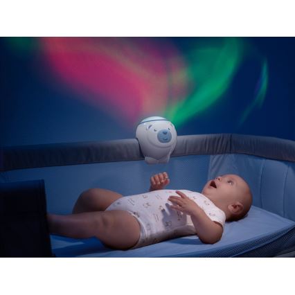 Chicco - Projektor für Kinder 2-in-1 POLAR BEAR blau
