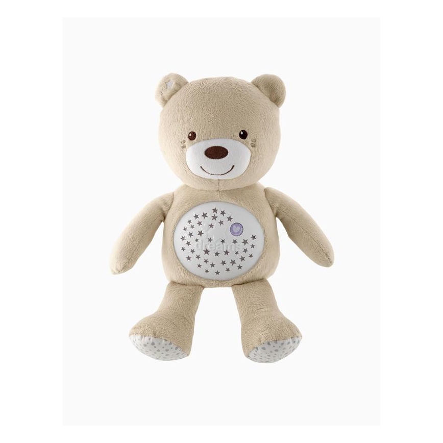 Chicco - Projektor mit Melodie BABY BEAR 3xAAA beige