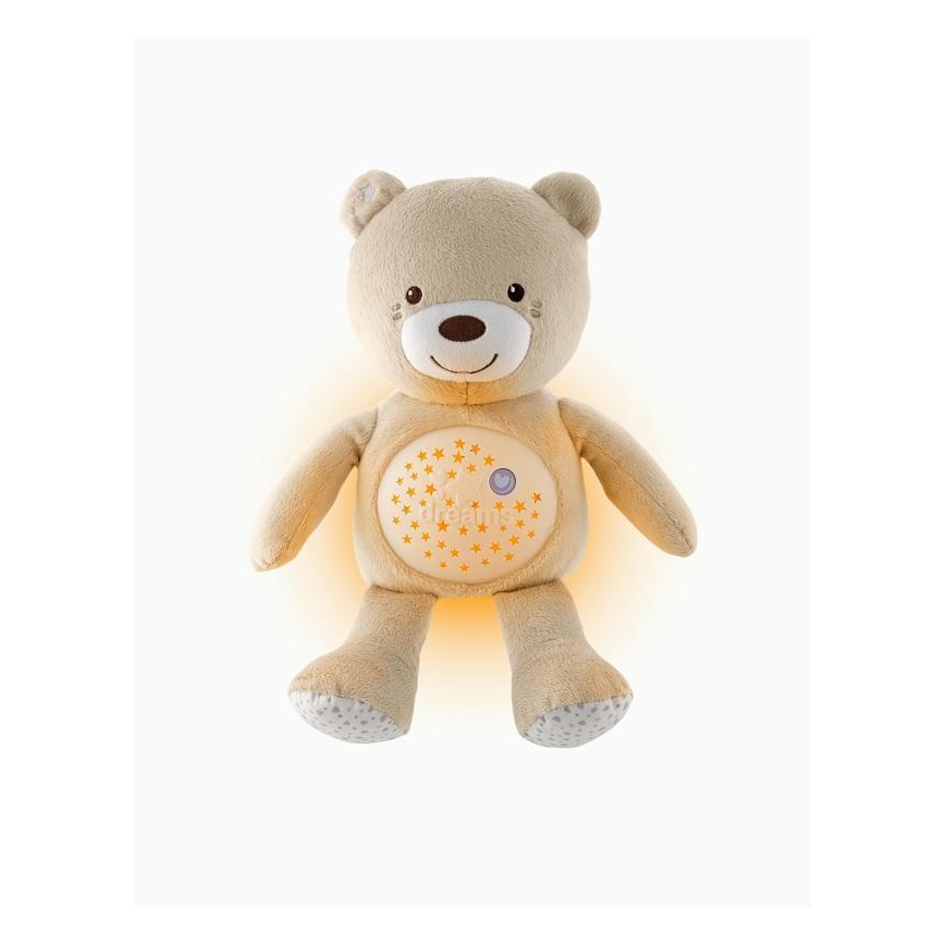 Chicco - Projektor mit Melodie BABY BEAR 3xAAA beige