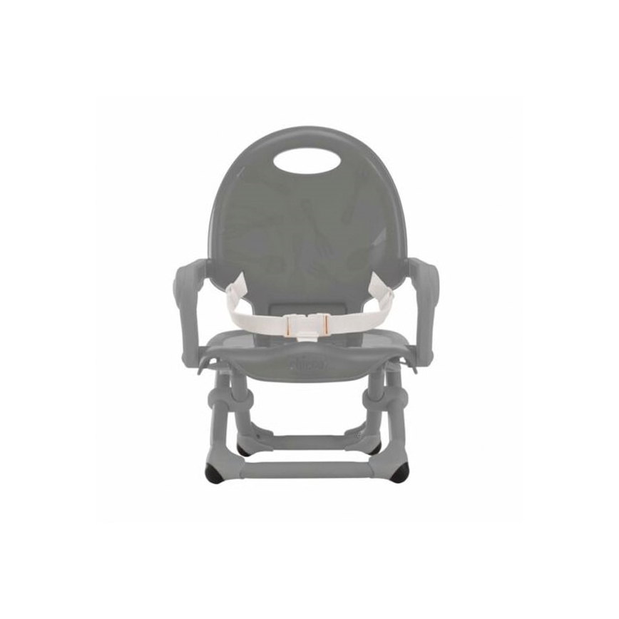 Chicco - Tragbarer Kinderstuhl mit Sitzerhöhung POCKET SNACK grau